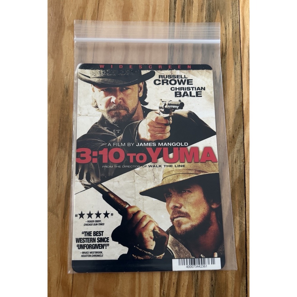 3:10 TO YUMA Backer Card NOT DVD/MOVIE Russell Crowe, Christian Bale